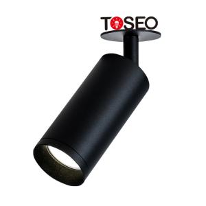 China Cylinder Surface Mounted Spotlight Adjustable Black Aluminium GU10 Downlights wholesale