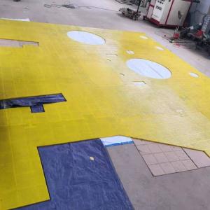 China ZP275 Rotary Table Anti Slip Mat Yellow PU Apply For Oilfield Drilling wholesale