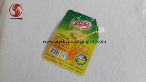 China Gravure Printing Chicken Powder Spout Bags , Bottom Heat Sealed Packaging Doy Pack Bags wholesale