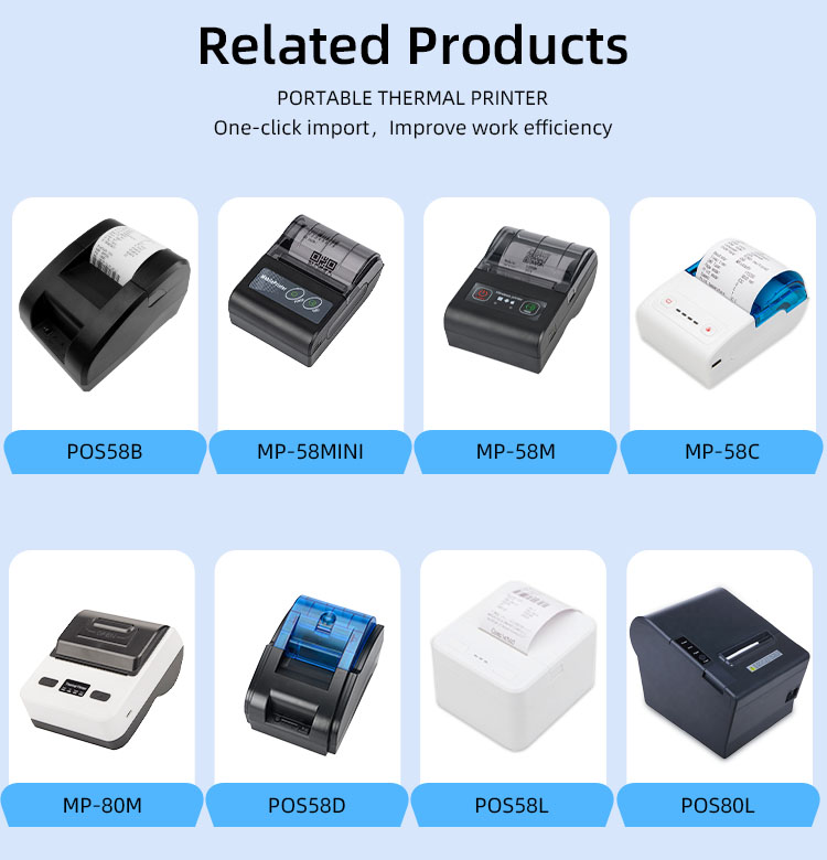 BT Thermal Label Maker Printer for Android iOS 20-45mm/s Printing Speed