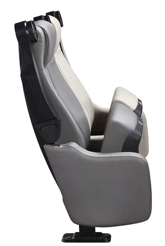 Leather Upholstered Theater Seating Chairs With With Spring Soft Seat Pad And Cup Hold