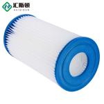 PP Blue white 10*4.5inch High Flow Above Ground Swimming Pool Cartridge Filter
