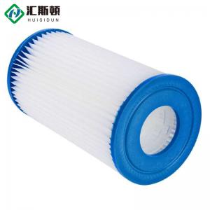 China PP Blue white 10*4.5inch High Flow Above Ground Swimming Pool Cartridge Filter System on sale