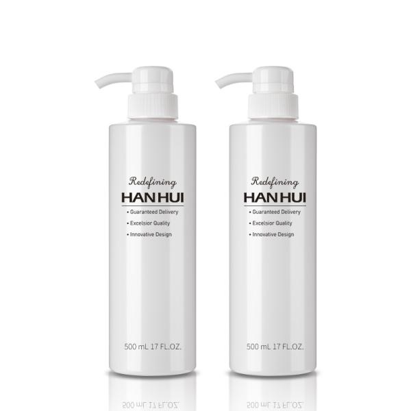 White 500ml Hair Care Containers Eco Plastic Bottle Packaging For Hair