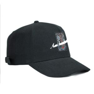 China Mens Metal Buckle Hat Black Animal Caps Custom Embroidered Logo Patch Baseball Hat wholesale