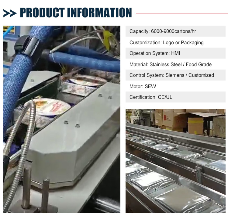 High Quality Industry Automatic Carton Box Packages Machine With Automatic Glue Spraying