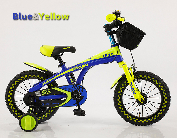 14 16 18 Inch Customized Children Bike with Nylon Textile Basket and High Bounce Comfortable Saddle