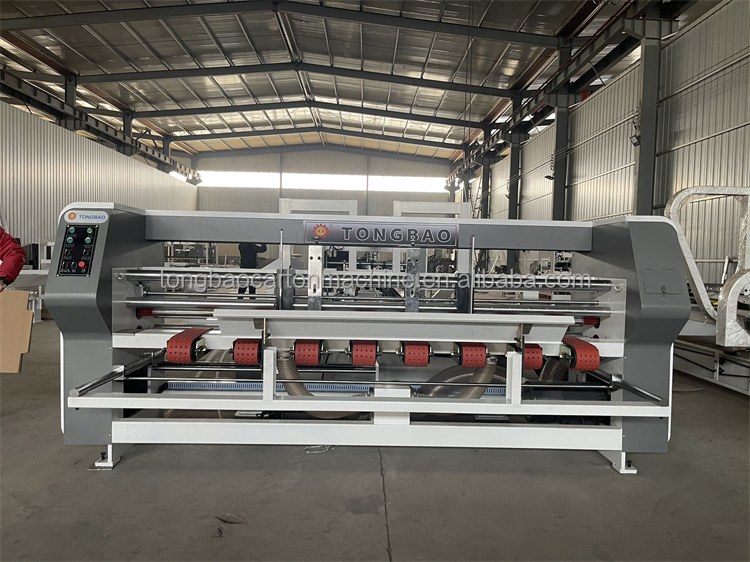 Corrugated Packaging Cartons Automatic Folder Gluer And Stitcher Bundling Machine