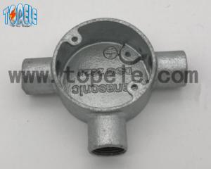 China Aluminum / Malleable Iron BS4568 Conduit Three Way Junction Box Long Life Time wholesale