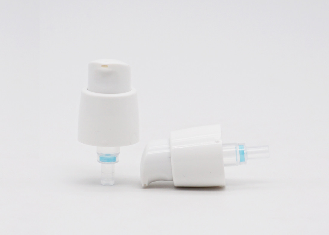 Cosmetic Plastic Lotion Pump Dispenser 20/410 Smooth Cream 20mm White Treatment
