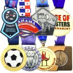 Children's Sports Medals 2D 3D Gold Plated Medals For School Badminton Karate