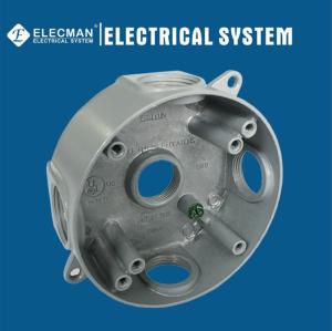 China 4&quot; Round Weatherproof Electrical Exterior Receptacle Box Aluminum wholesale