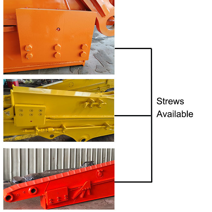 Telescopic Arm For Bucket Digging Foundation House Red Hitachi