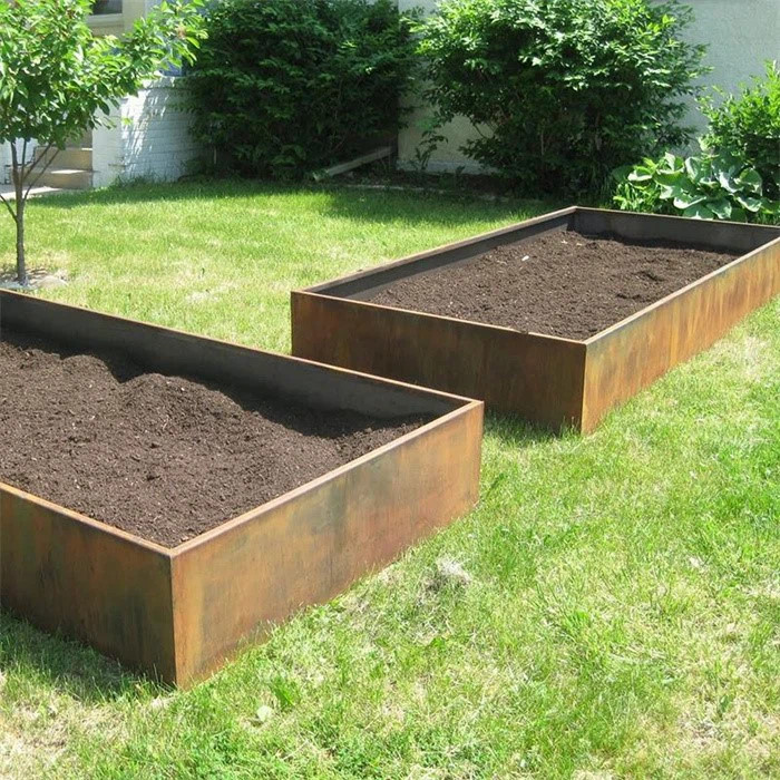 Natural Rusty Metal Garden Lawn Edging Corten Steel Decorative Landscape Border