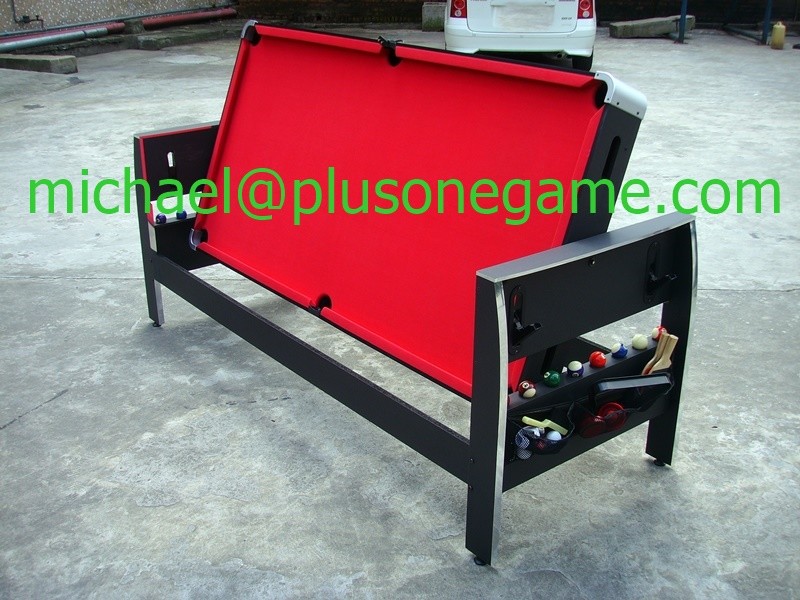 Manufacturer 84" Swivel Table 3 In 1 Combination Game Table Air Hockey Pool Table Tennis Table
