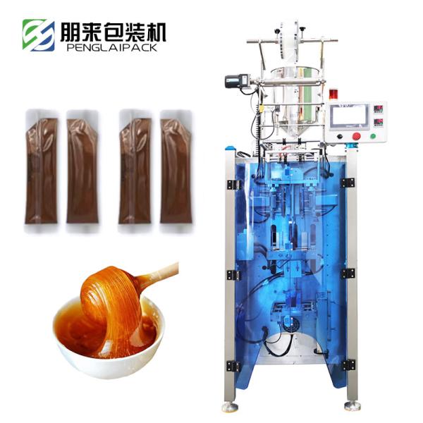 Vertical Honey Packing Machine Automatic Liquid Sachet Filling 2.8kw