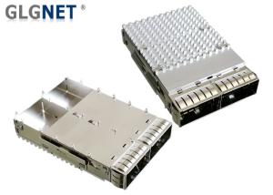 China Silver Silver SFP Cage Assembly 1X2 Ganged OHSAS18001 Certification wholesale