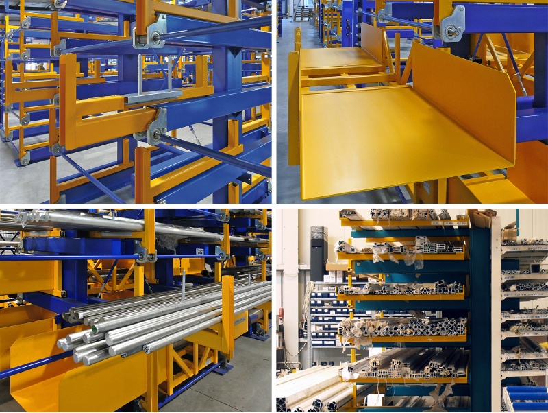 Manual Drive Telescopic Cantilever Rack