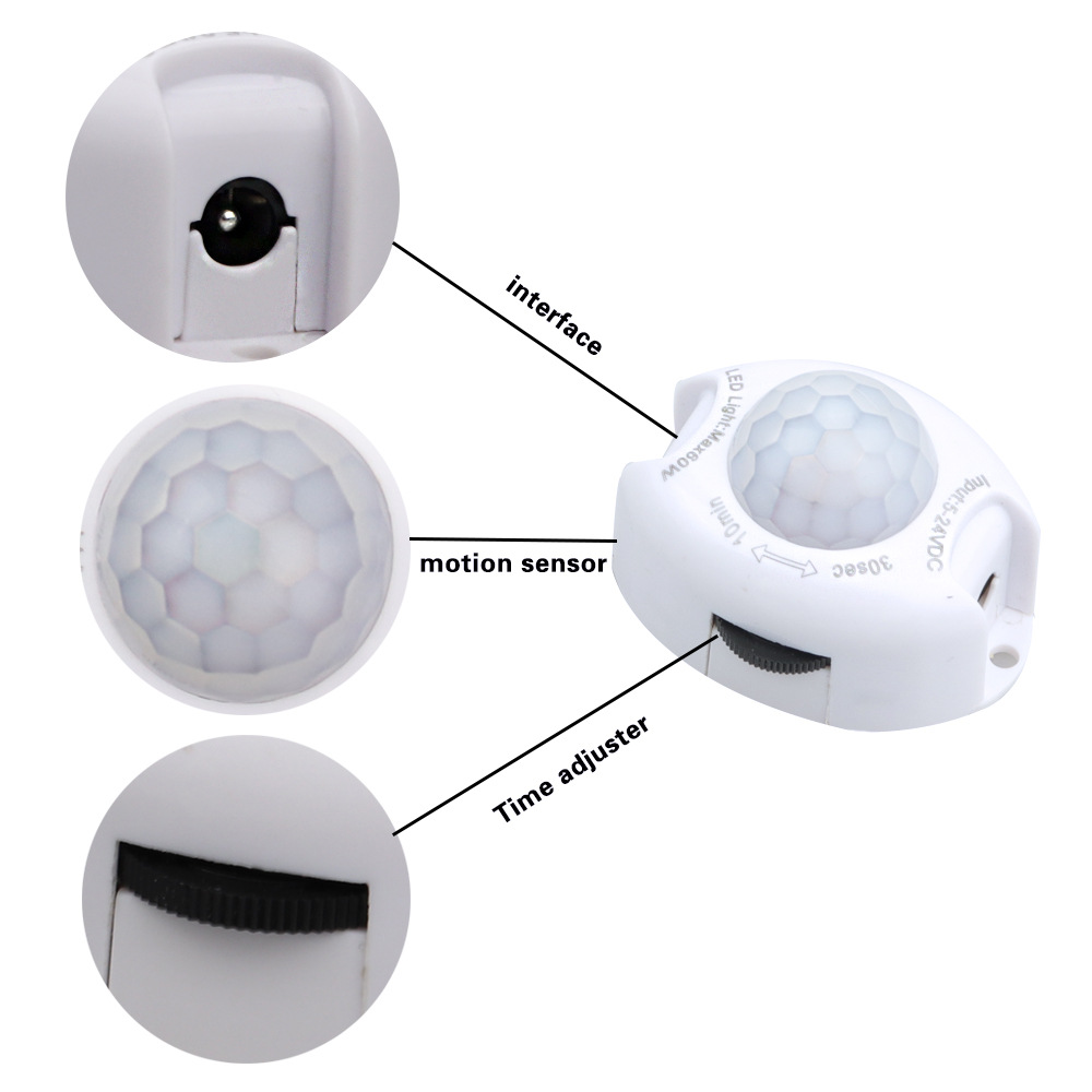 16.4ft 5M Led Tape Light Motion Sensor RA90 Timing Motion Activated Light Strip