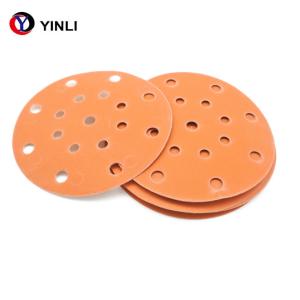 China 5 Inch PET Film Ceramic Sanding Disc 150 Grit Orbital Sandpaper For Wood wholesale