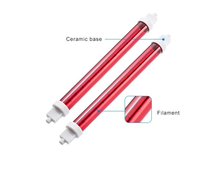 R7ST Ruby IR Halogen Lamps Short Wave For food heating CE certificate