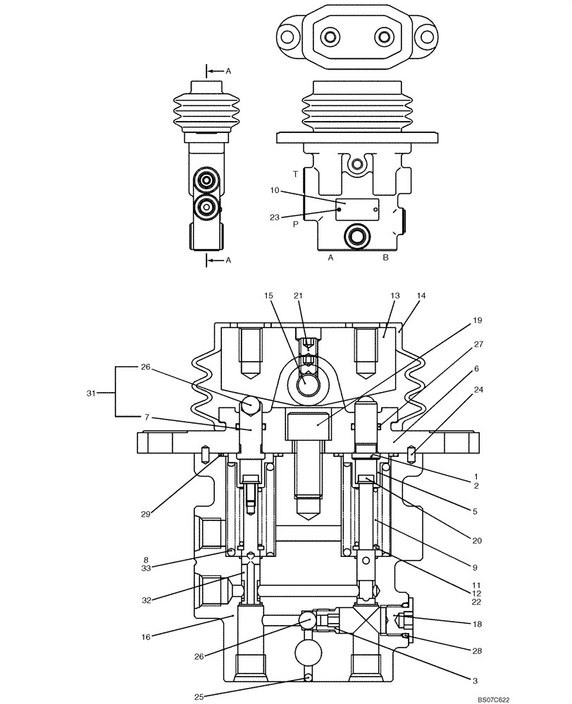 2436U1354S26 Valve Assy Pilot Pluger Fits Kobelco SK135SR SK200SK135SR-1E SK135SRL SK200SR SK135SRL-1E SK200LCSK200SR-1S