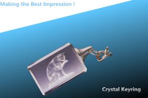 China crystal keychain/keychain/glass keyring wholesale