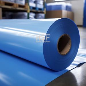 China Opaque Blue 80μM High Density Polyethylene Film Halogen Free wholesale