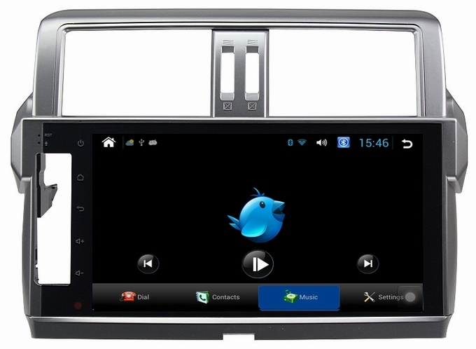 Ouchuangbo android 4.2 Toyota Prado 2014 audio DVD gps radio support canbus 4 core BT MP4 media player
