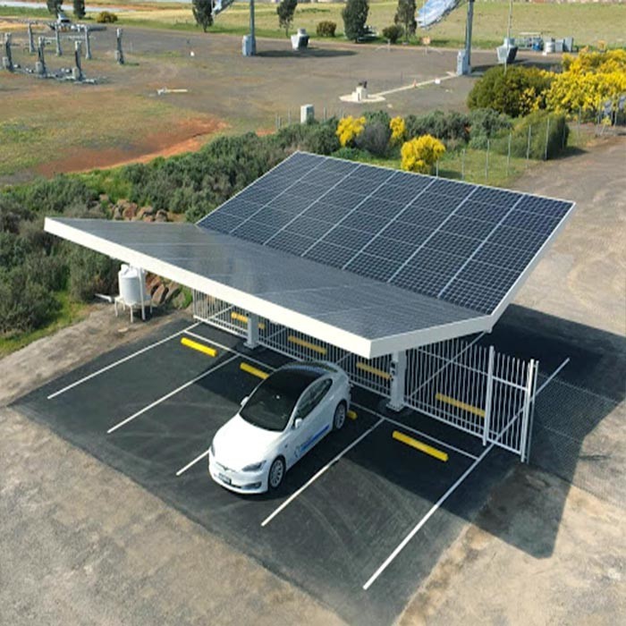Outdoor Waterproof Arched Shape Pergola Carport Solar systems carport solar bracket