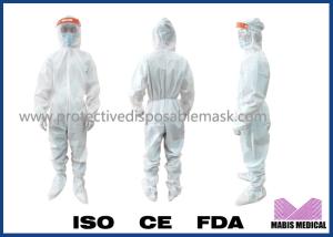 China Full Body White Waterproof Disposable Isolation Clothing wholesale