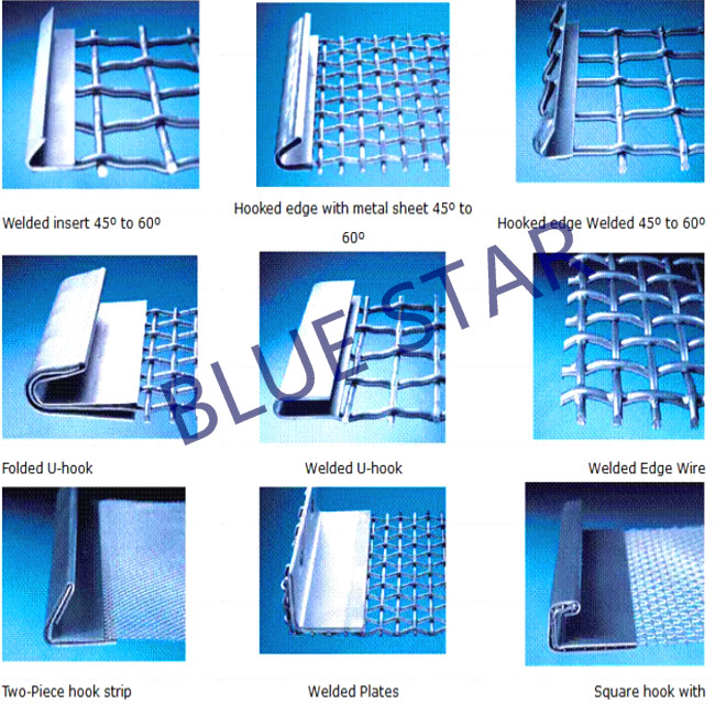 Plain Weave Carbon Steel Gravel Screen Mesh , Quarry Ming Crimped Wire Mesh