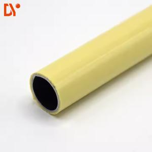 China Beige Colorful Lean Pipe 28mm PE Coated Lean Tube wholesale