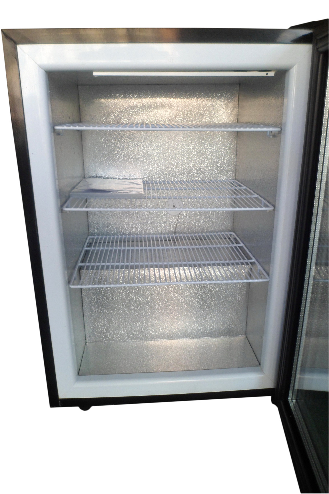 98L Glass Door Small Upright Tabletop Frost Free Mini Freezer SD98