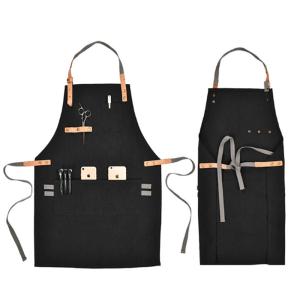 China BBQ Personalized Cotton Apron Hanging Neck Style Lightweight High Utility wholesale