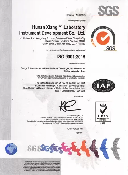 Cence Laboratory Low Speed Centrifuge With 4*50ml 18*10ml 12*20ml Rotor