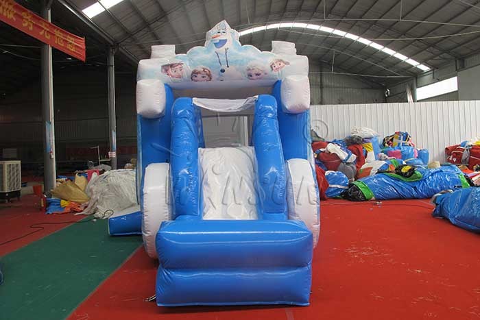 Durable Inflatable Slide And Bounce House , Frozen Carriage Bounce House Combo