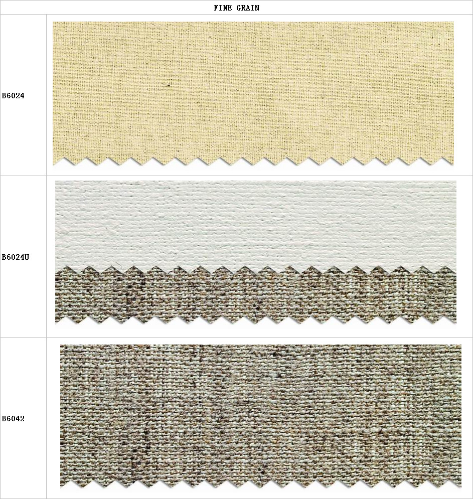 Fine Grain Blank Painting Canvas , Polyester Fiber / Linen Stretched Canvas Roll