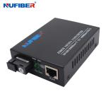 Gigabit Fiber Media Converter 10/100/1000Mbps WDM Simplex SM 1310nm/1550nm 20km