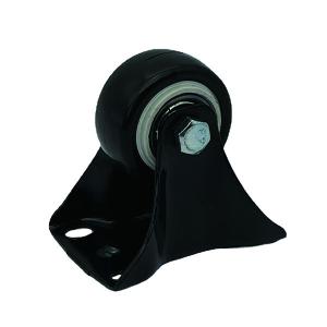 China 1.5 Inch Rigid Plate Caster Wheels Polyurethane 50kg Load wholesale