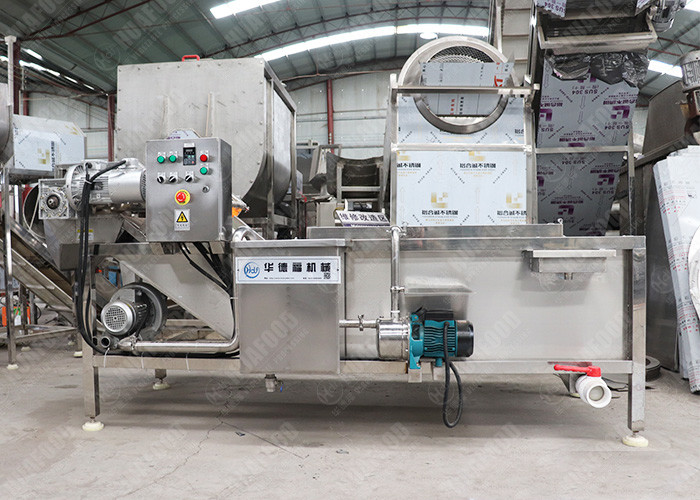 Leek Garlic Vegetable Fruit Washing Machine , Vegetable Washing Equipment