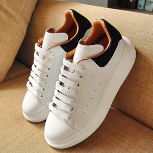 China Trend Women'S Casual Athletic Shoes White Soft Upper Material wholesale