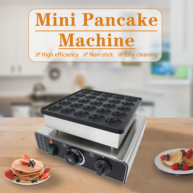 201 Stainless Steel Waffle Maker for Commercial Poffertjes and Taiyaki Snack Machines