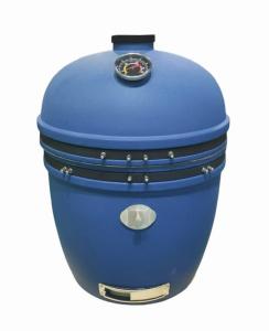 China Blue bubble Glazed Charcoal Kamado Grill 27 Inch BBQ wholesale