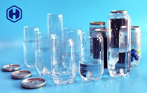 Empty Tall Plastic Soda Cans Customized Size Plastic Cylinder Jar