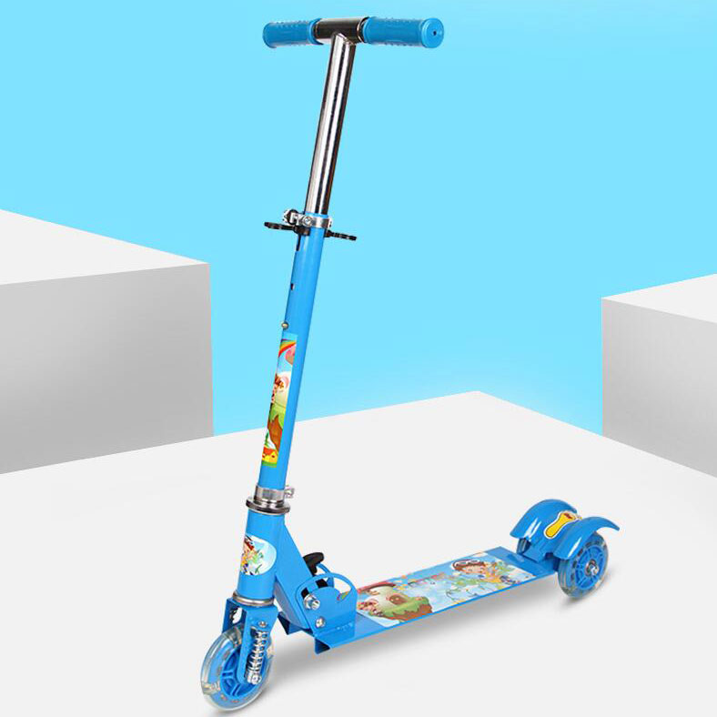 Foldable Kick Scooter for Kids Ages 3-12 Adjustable Height Max Load 200 LBS Portable