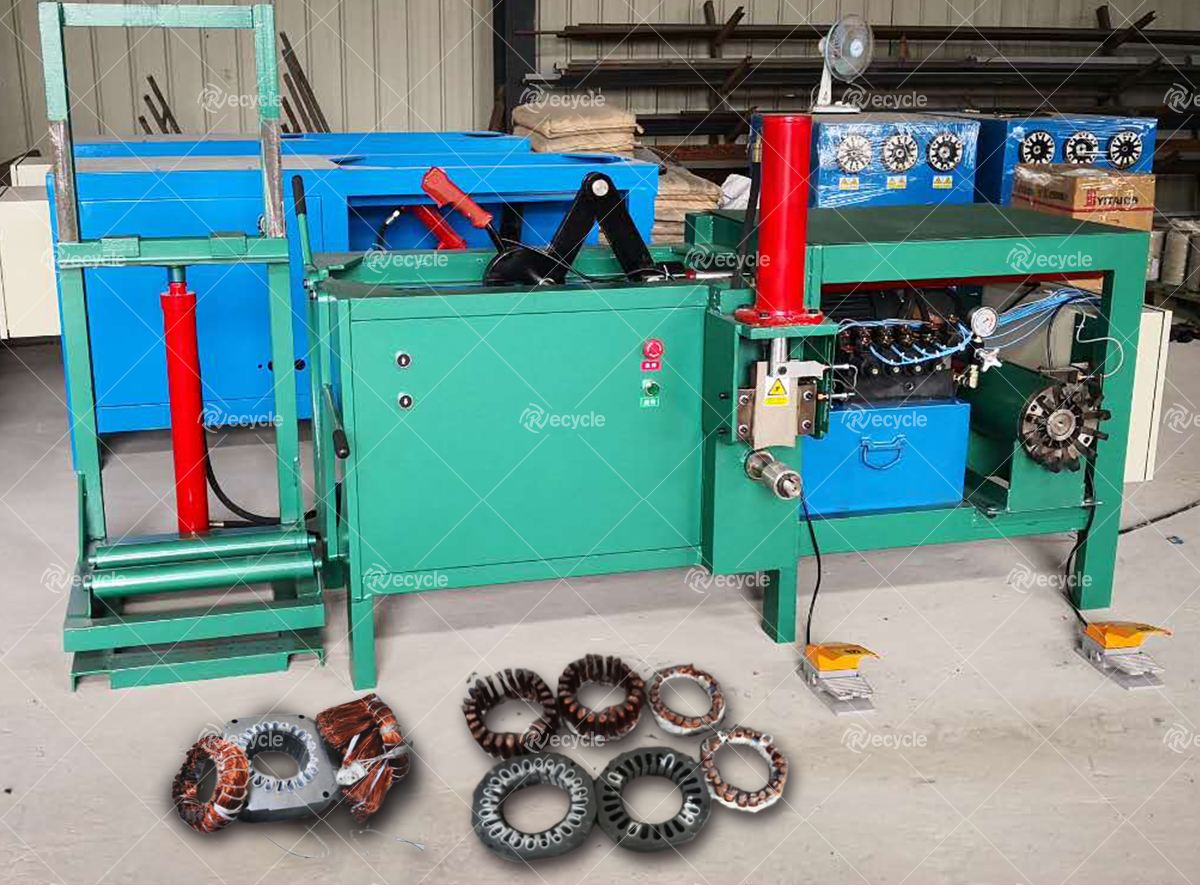 Standard Electric Waste Motor Winding Wire Stripping Rotor Stator Recycling Machines