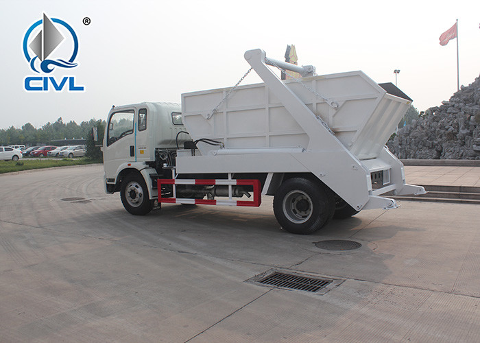 EuroIII 4x2 HOWO brand Light Hork Arm Garbage Truck Collection 5M3 Q235 Material 190HP