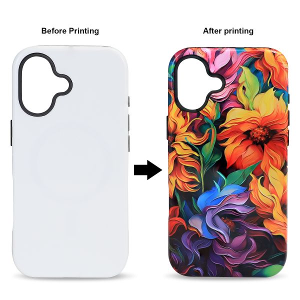 White 3D Sublimation Mobile Cover Glossy Blank Cell Phone Cases High Protective