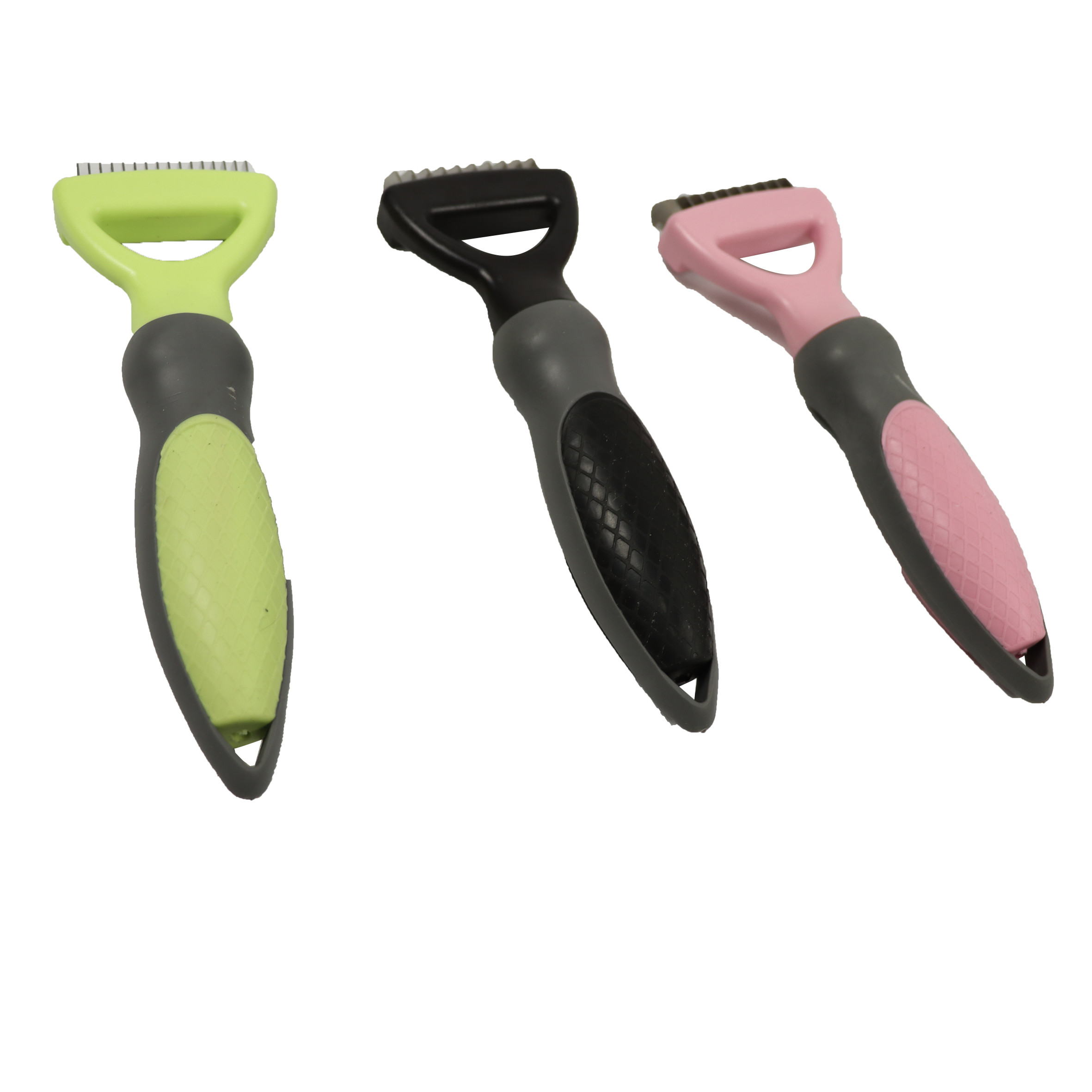 Deshedding Pet Hair Remover Brush Stainless Steel Beauty Cleaning Tool Cats Dogs 183x57x29mm